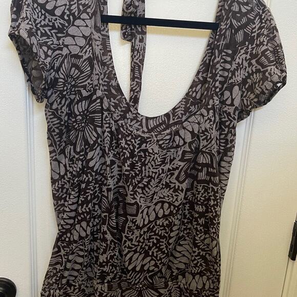 Torrid top brown Sz 0 (12-14) - Picture 1 of 9